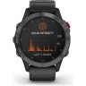 Часы GARMIN FENIX 6 PRO SOLAR SLATE GRAY WITH BLACK BAND 010-02410-15